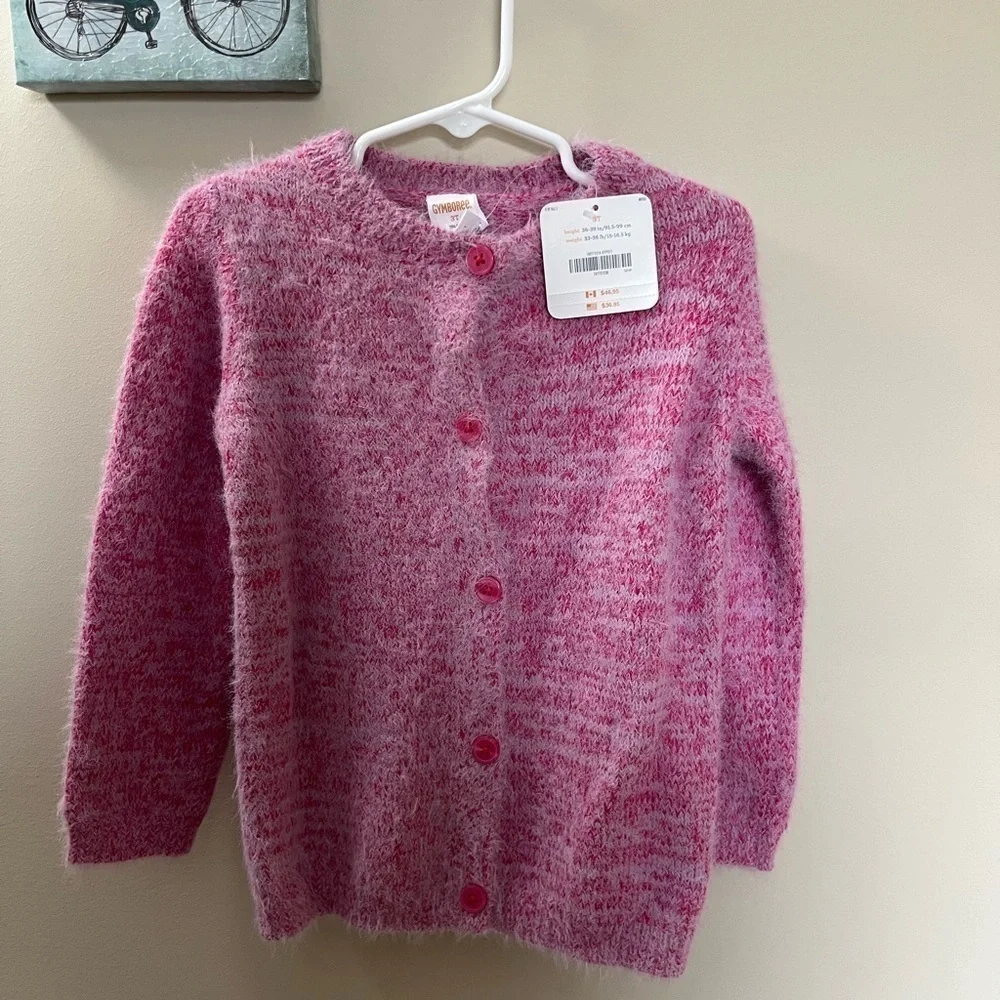 New with tags Gymboree fuzzy pink sweater